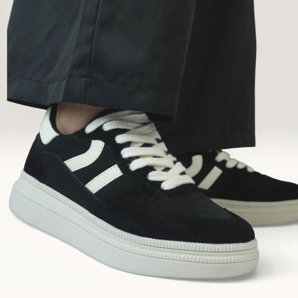 Tenis Urbanos Spimfer Negros con Plataforma para Mujer