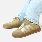 Tenis Beige Spimfer Urban Chic para Mujer