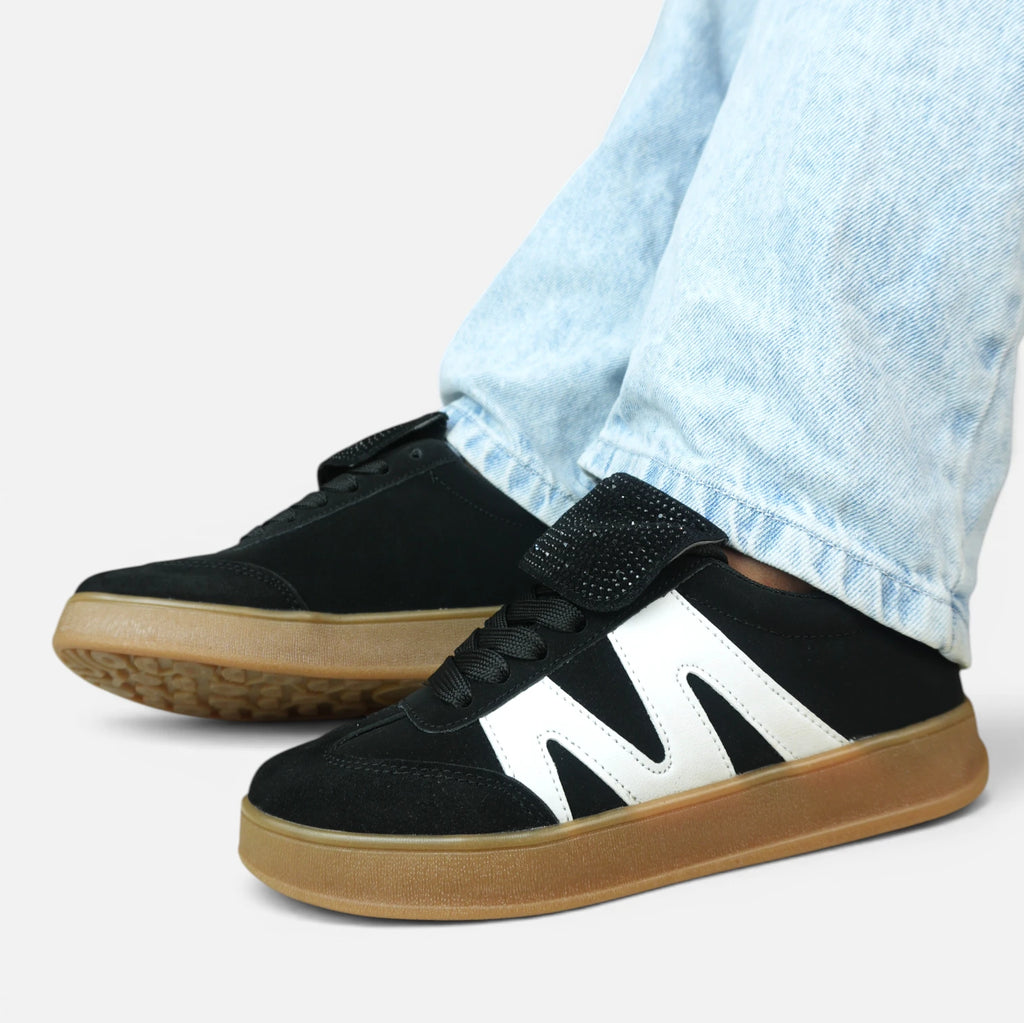Tenis Negros Spimfer Urban Chic para Mujer