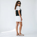 Sandalias Planas para Mujer Color Blanco Plata Calado con Brillos