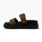 Sandalias Marrones de Plataforma Canoa Spimfer