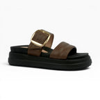 Sandalias Marrones de Plataforma Canoa Spimfer: Tendencia y Altura