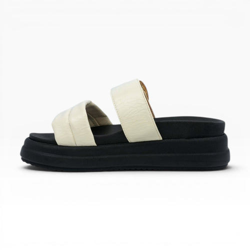 Sandalias Color Hueso de Plataforma Canoa Spimfer: Tendencia y Altura