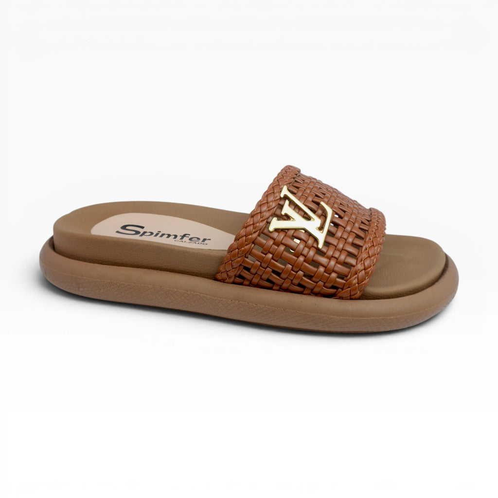 Sandalias Miel Tejidas para Mujer Spimfer