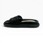 Sandalias Negras Tejidas para Mujer Spimfer