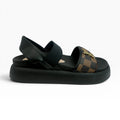 Sandalias Café Negro con Elástico para Mujer Spimfer