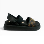 Sandalias Café Negro con Elástico para Mujer Spimfer