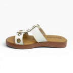 Sandalias Bajas para Mujer Spimfer con Hebilla Y Ojales