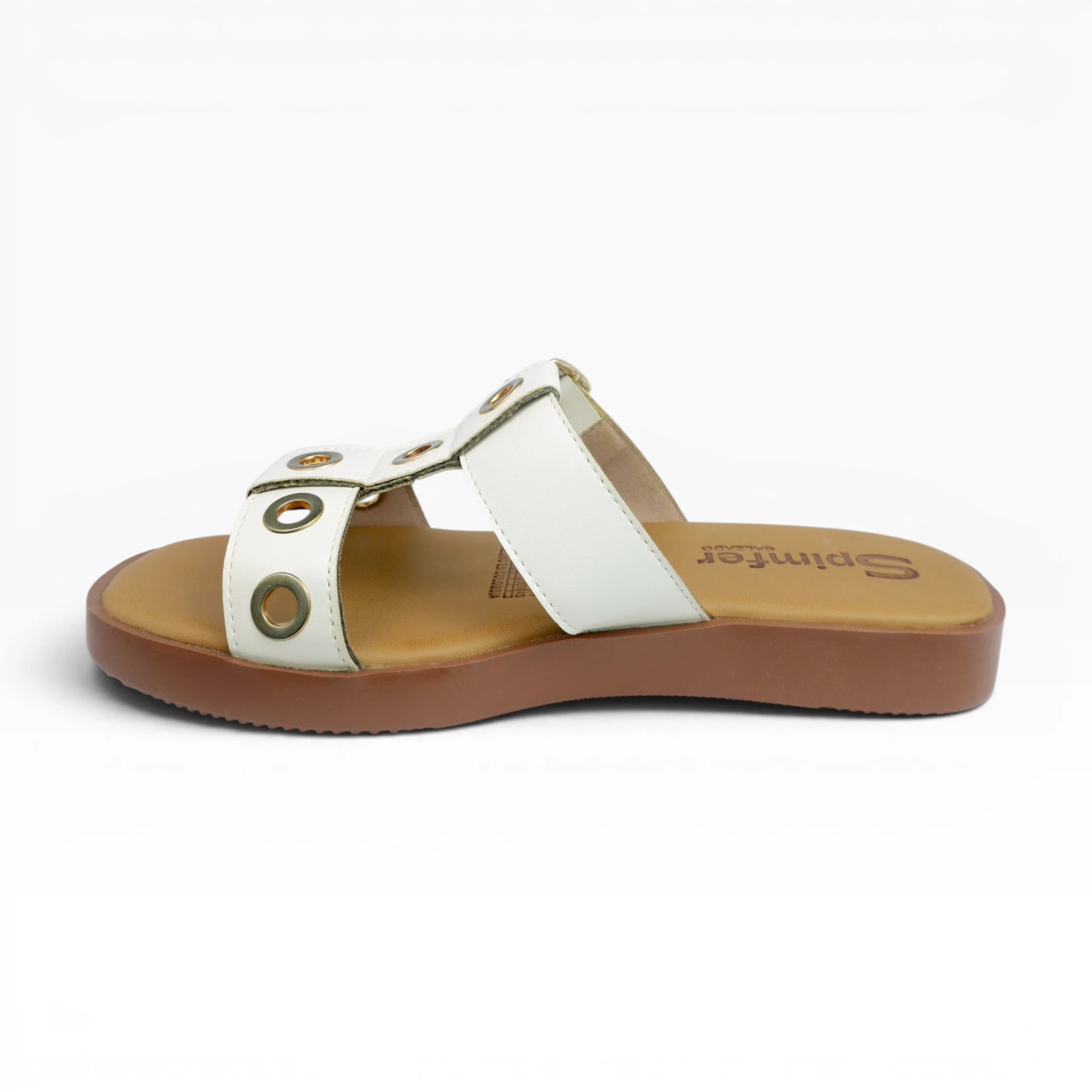 Sandalias Bajas para Mujer Spimfer con Hebilla Y Ojales