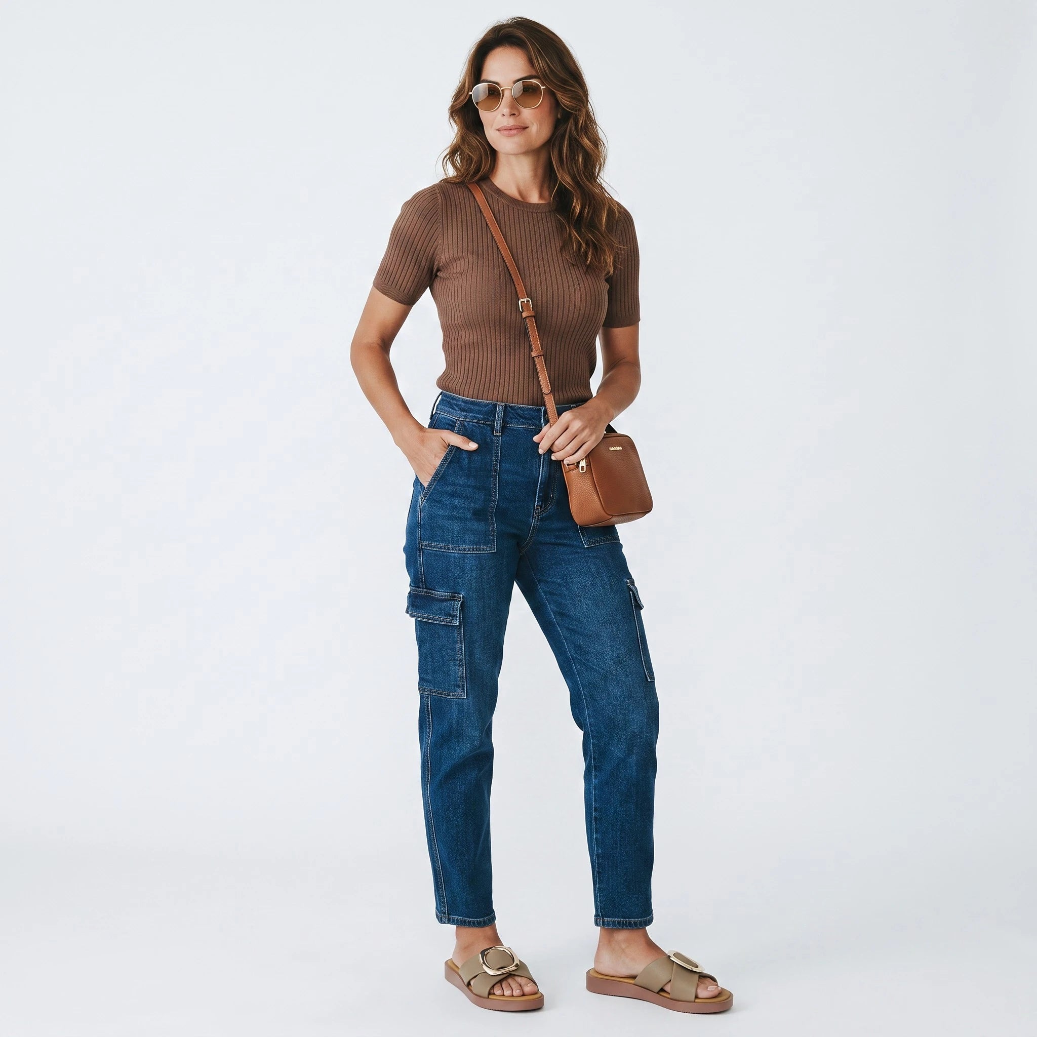 Sandalias Bajas para Mujer Spimfer con Hebilla