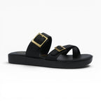 Sandalias Tres Puntadas Spimfer Negras para Mujer: Comodidad y Estilo Casual