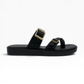 Sandalias Tres Puntadas Spimfer Negras para Mujer: Comodidad y Estilo Casual