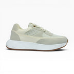 Tenis Spimfer Beige Texturizados para Mujer: Plataforma y Elegancia Casual